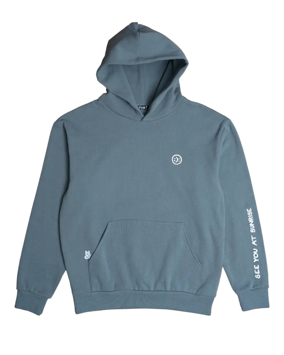 The Club Hoodie - Smokey Blue - Pink7