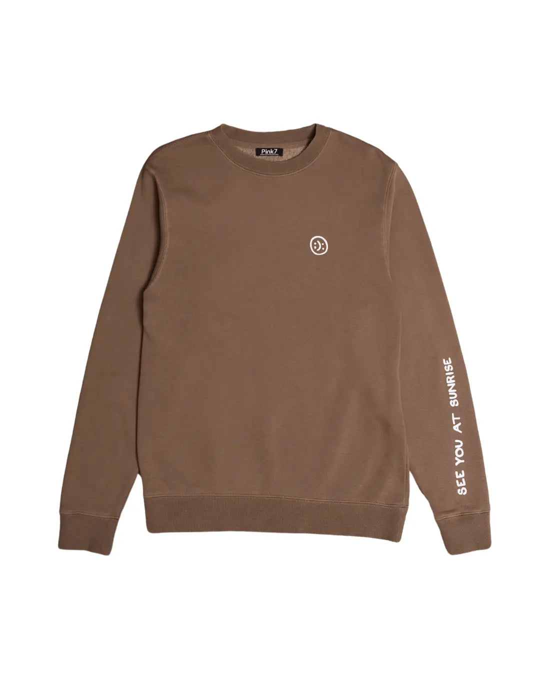 The Club Crewneck - Mocha - Pink7