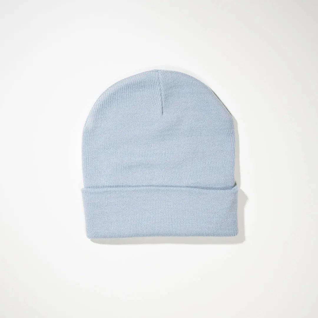 Smiley Beanie - Powder Blue - Pink7