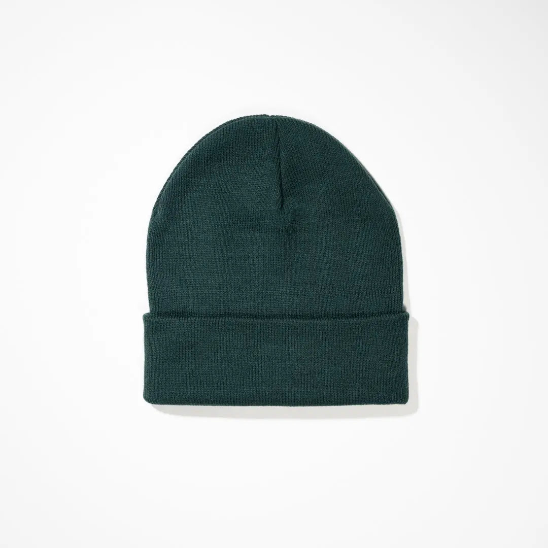 Smiley Beanie - Dark Green - Pink7