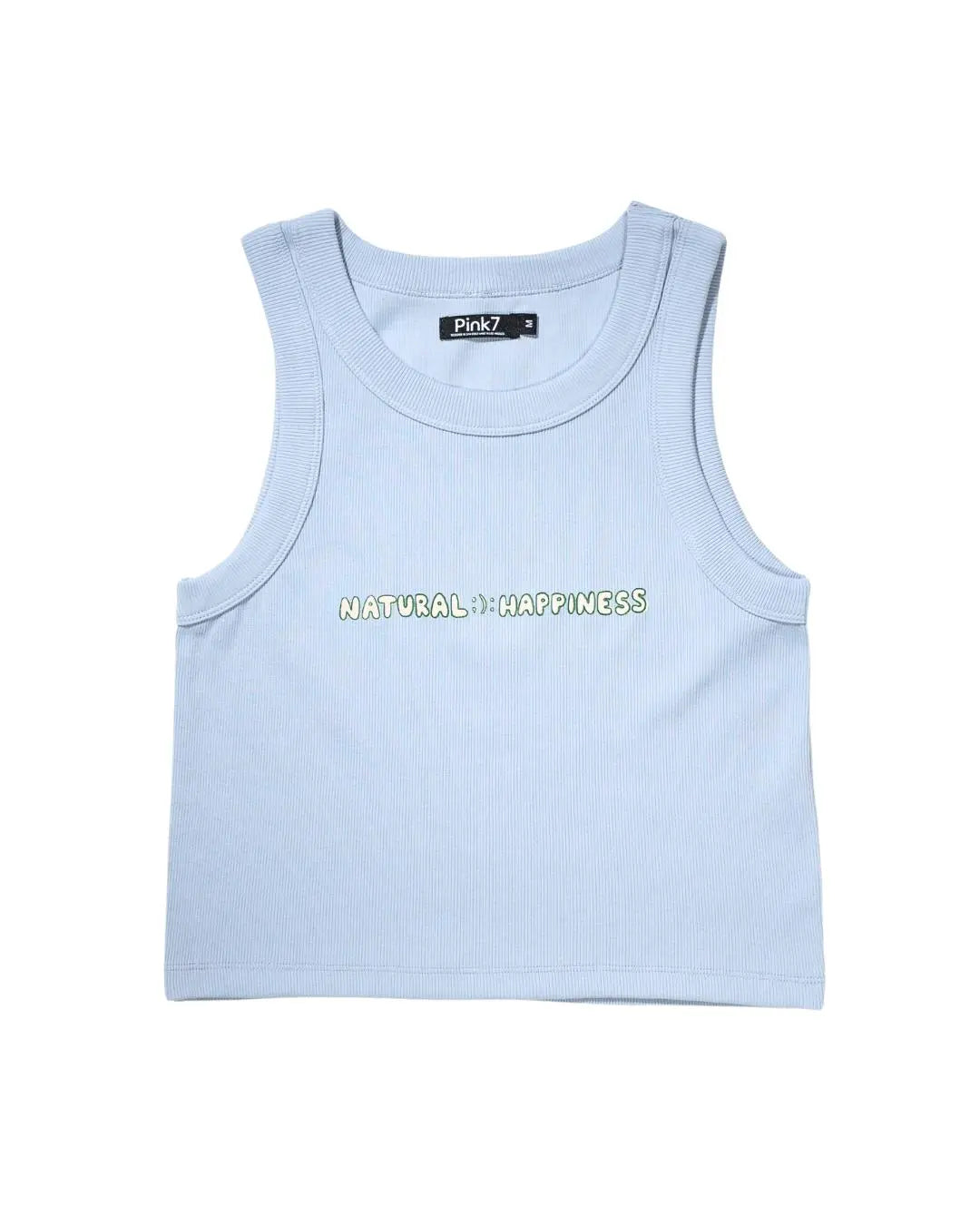 The Natural Happiness Tank Top for Women - Powder Blue - Pink7