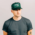 The Club Hat - Dark Green - Pink7