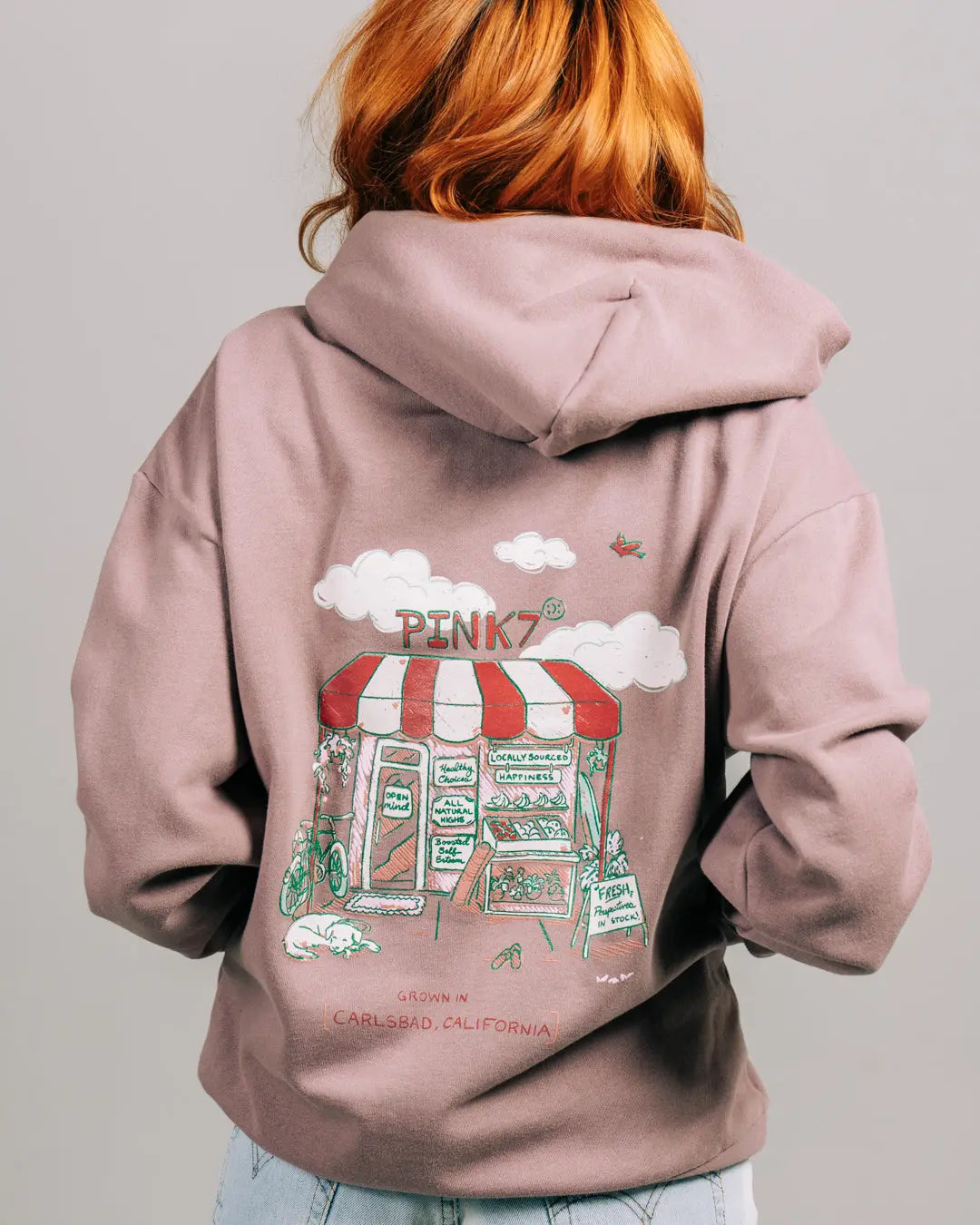 The Market Hoodie - Dark Orchid - Pink7