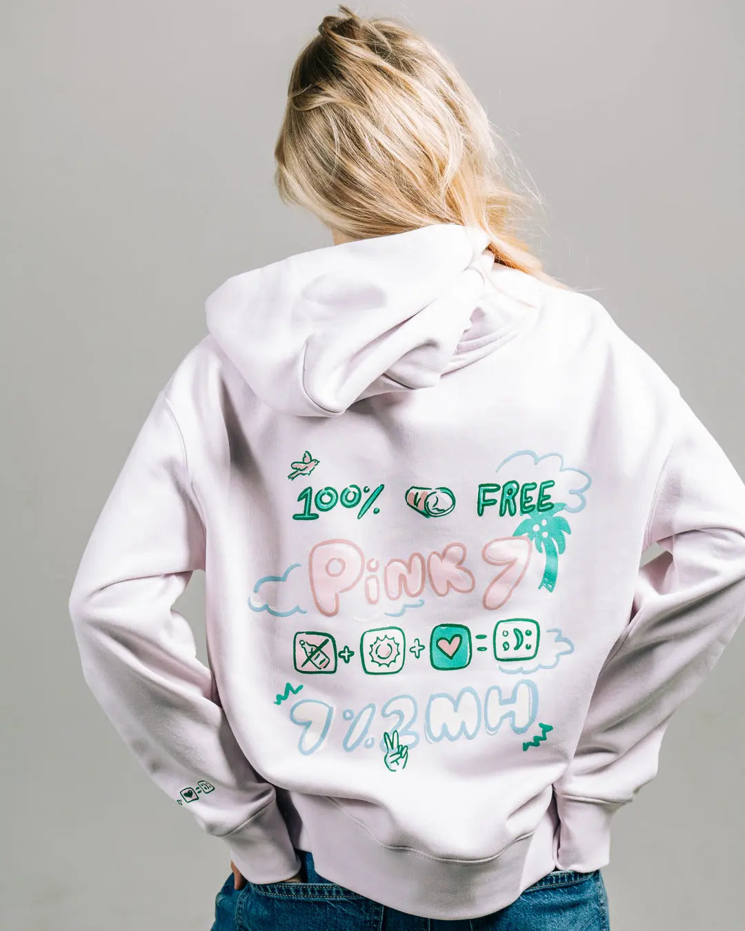 The Women's Natural Happiness Hoodie - Light Orchid - Pink7