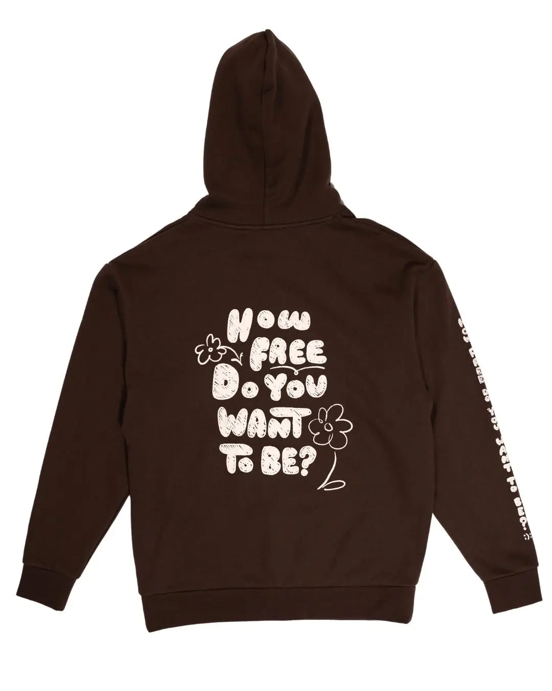 How Free Hoodie - Brown - Pink7