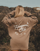 The Club Crewneck - Mocha - Pink7