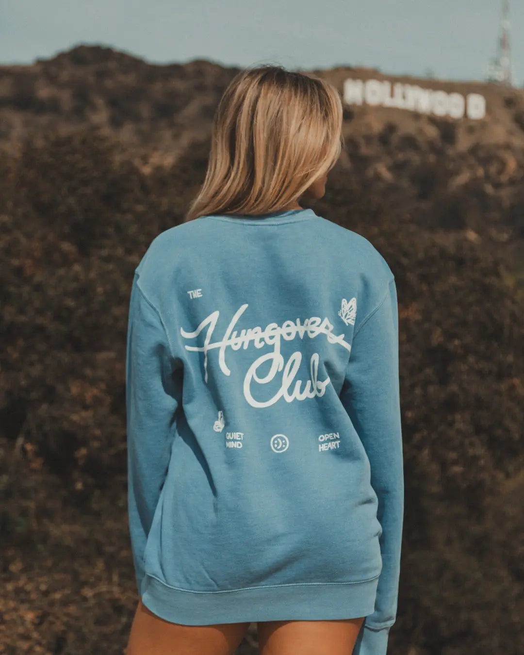 The Club Crewneck - Light Blue - Pink7