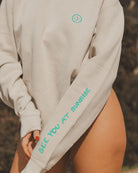 The Club Crewneck - Cream - Pink7