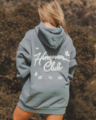 The Club Hoodie - Smokey Blue - Pink7