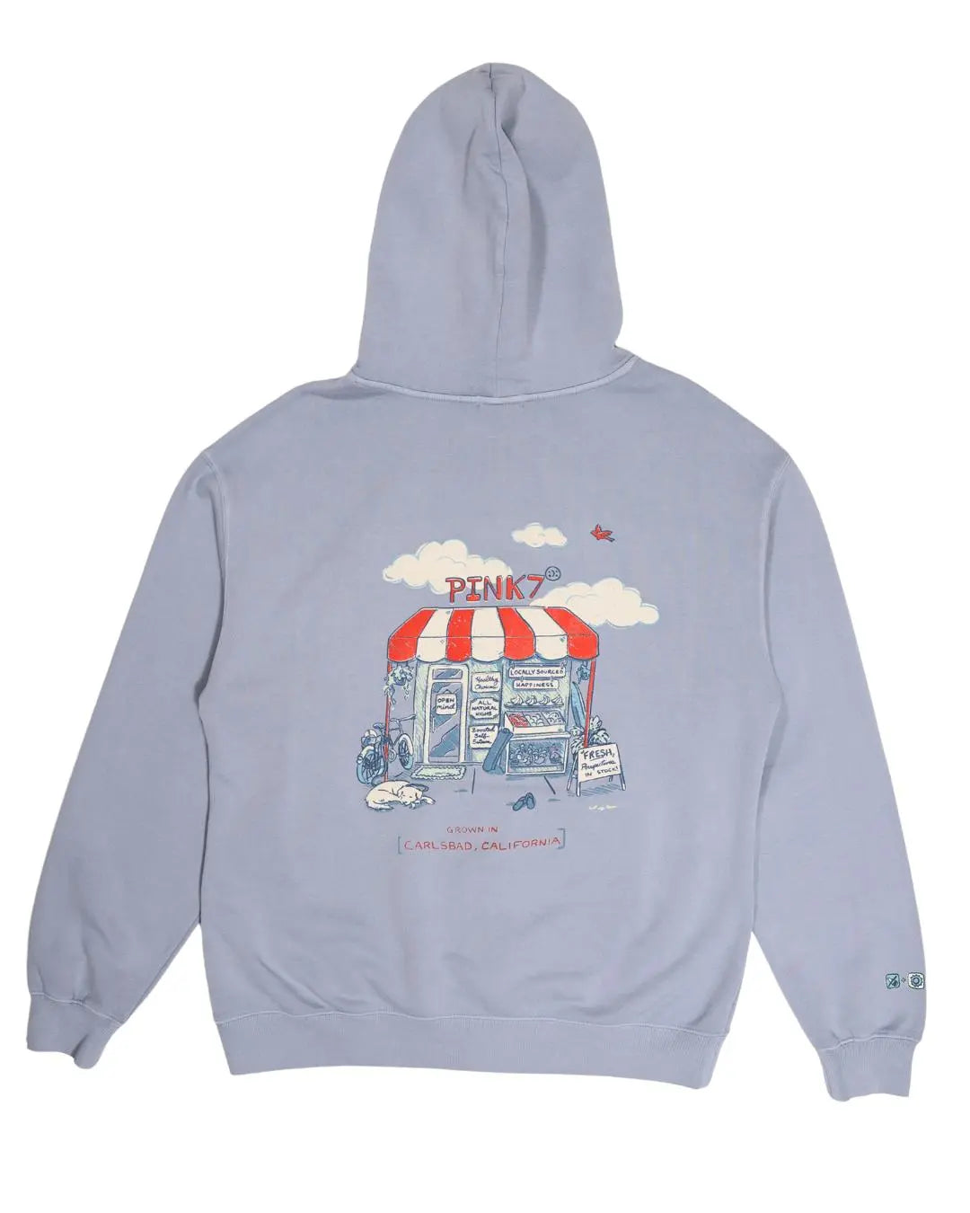 The Market Hoodie - Powder Blue - Pink7