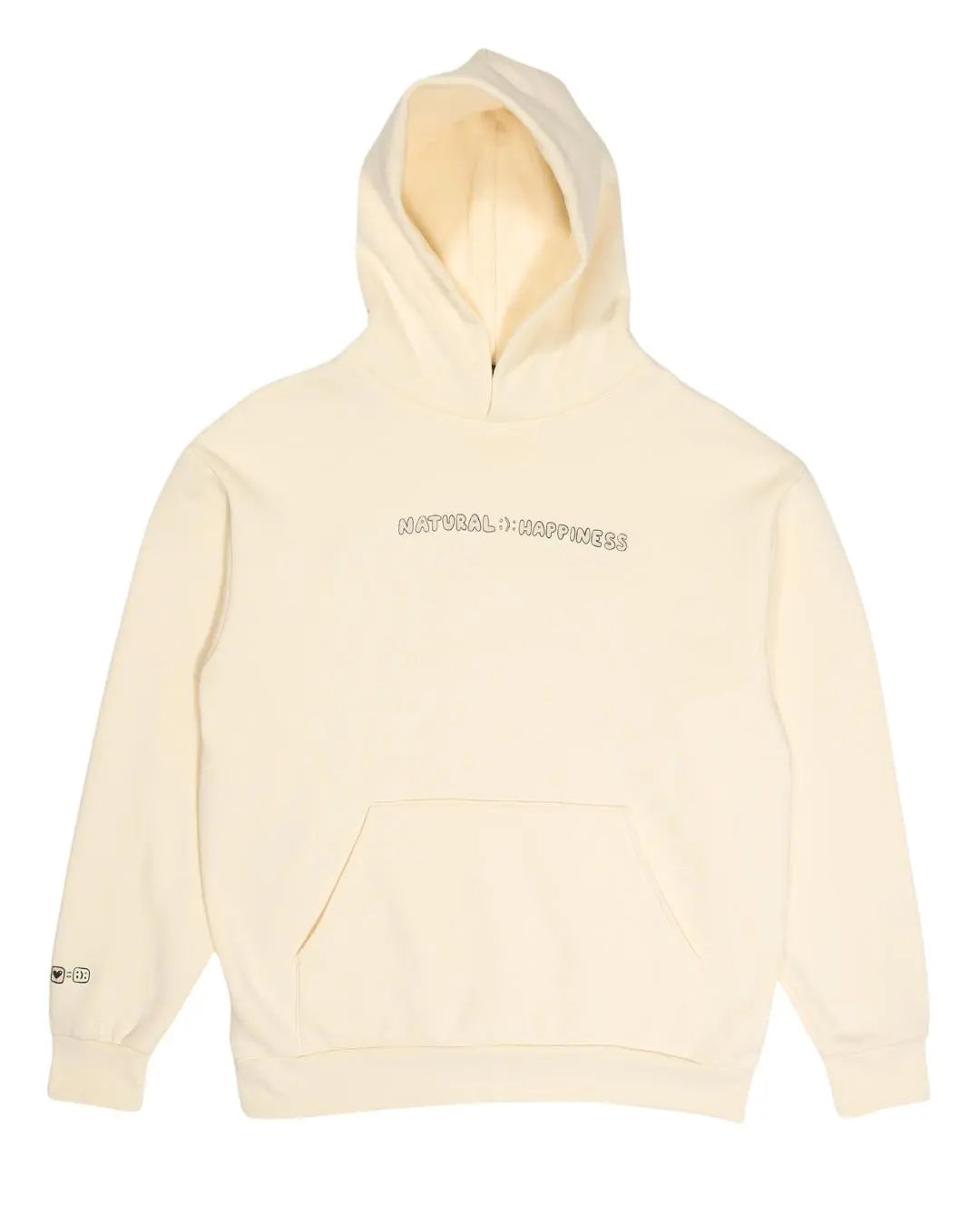 The Natural Happiness Hoodie - Bone - Pink7