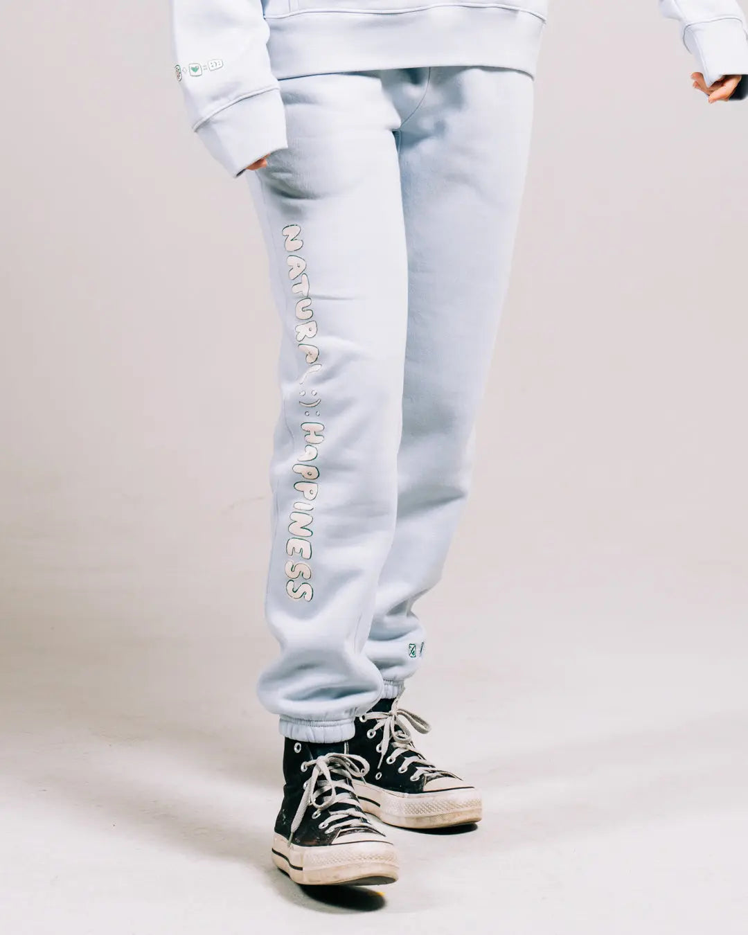 The Natural Happiness Sweatpants for Men - Powder Blue - Pink7