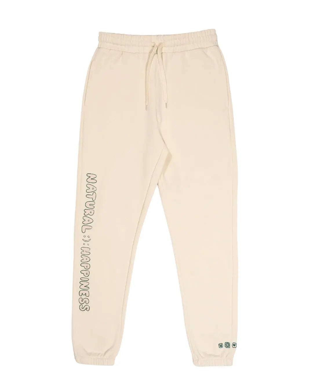 The Natural Happiness Sweatpants for Women - Ecru - Pink7