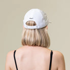 Elite Run and Train Hat - White - Pink7