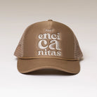 Vintage Encinitas Trucker Hat - Tan - Pink7