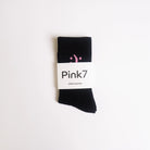 Classics Crew Sock - Black - Pink7