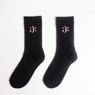 Classics Crew Sock - Black - Pink7