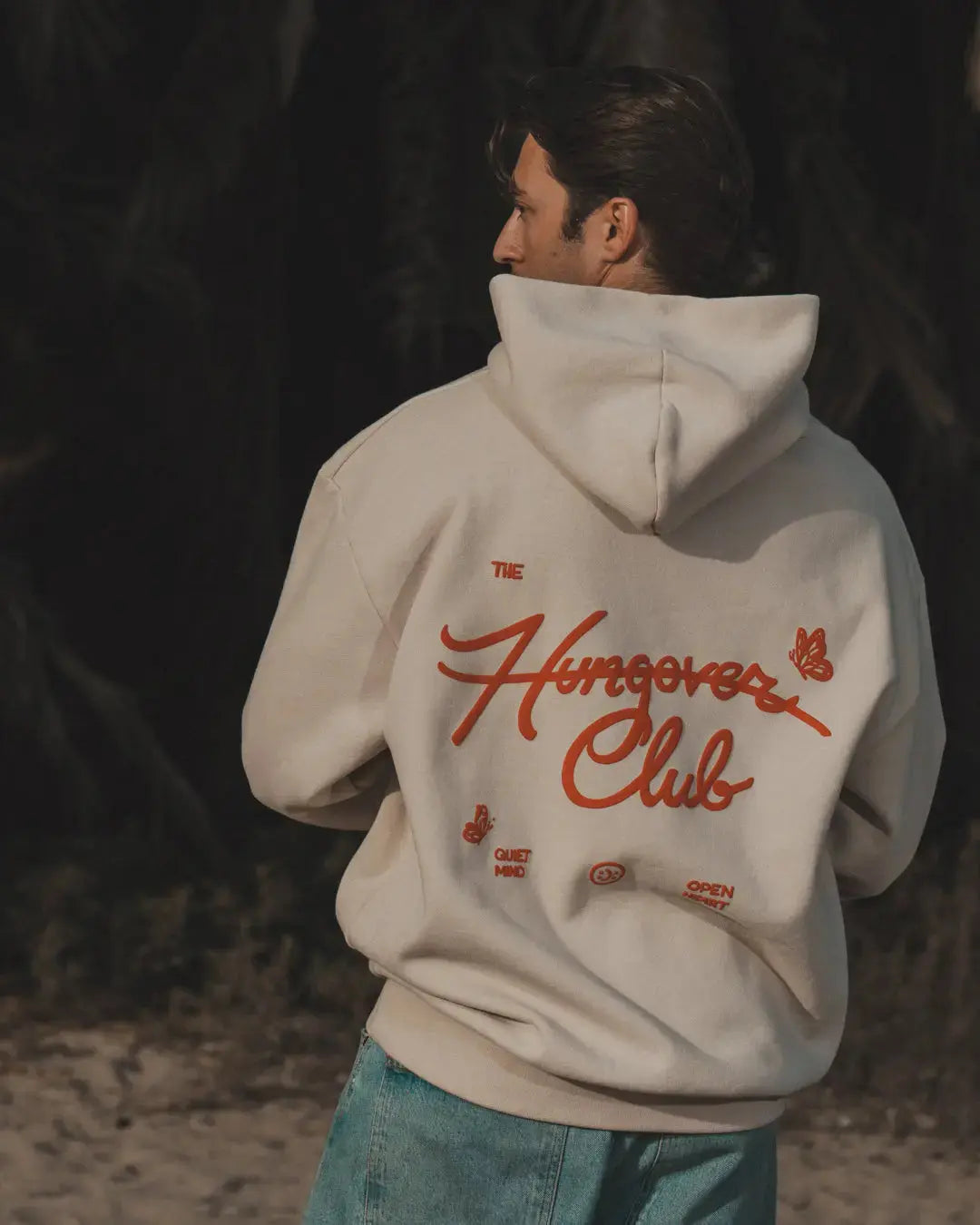 The Club Hoodie - Cream - Pink7