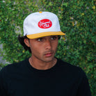 Hungover Club Hat – White / Yellow - Pink7