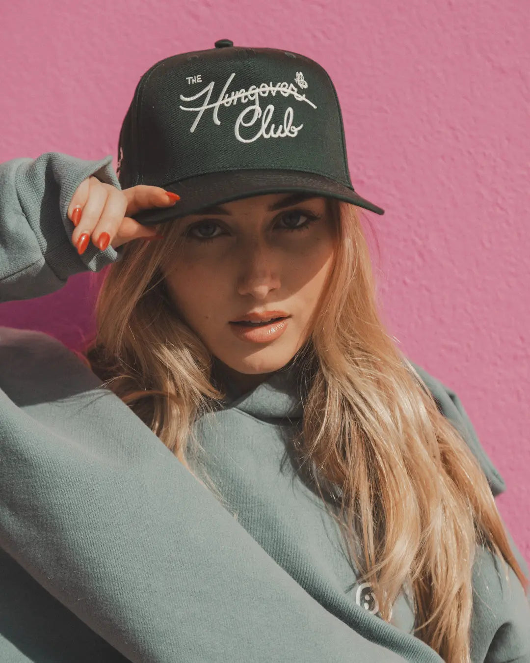 帽子 greenyfuckthatnerdshopprettyhardcoreshop THE CLUB HAT - GREEN - Pink7