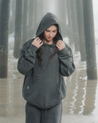 The Hungover Club Hoodie - Washed Black - Pink7